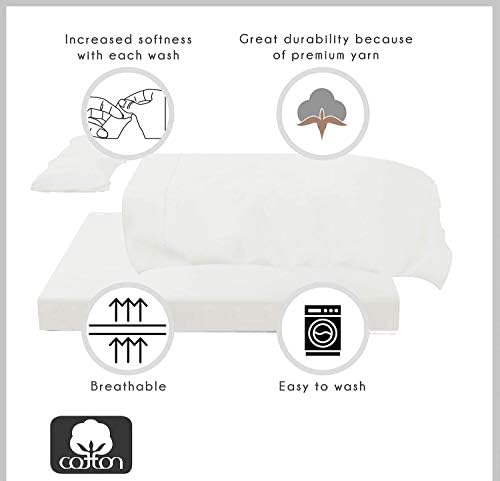 RV Sheet Sets, 48x75 3/4 Full Bunk Bed Sheet Set-100% Pure Long Staple