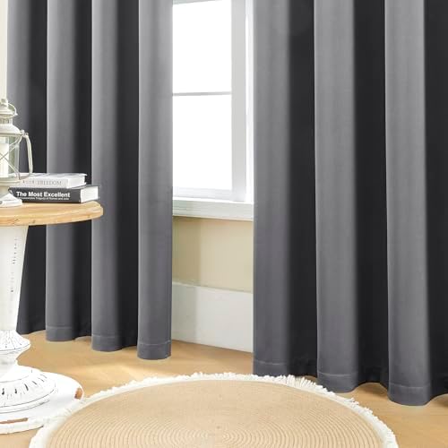 SHINELAND Drak Gray 120 Inches Long 2 Panels Set Thermal Insulated