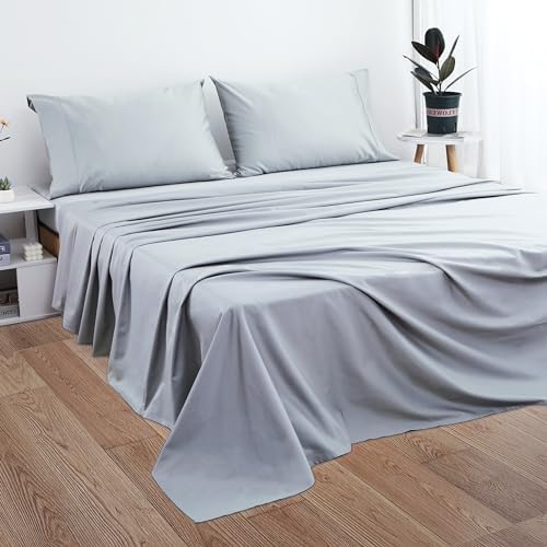 Cotton Full Flat Sheet Only, 600 Thread Count 100% Egyptian Cotton Top