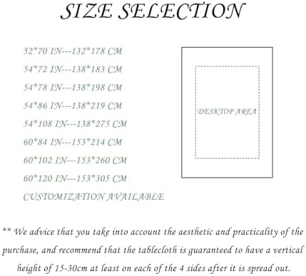 52x70 Inch Beige Rectangle Tablecloths Morandi Series Heavy Duty