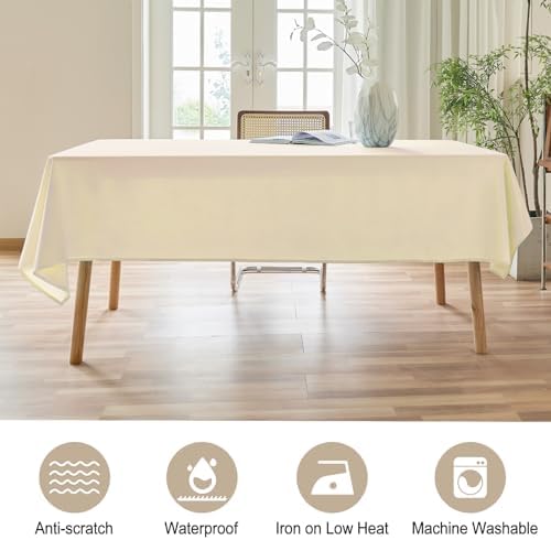 AUSSPVOCT Textured Table Cloth Rectangle 52x70 Inch for Home Kitchen