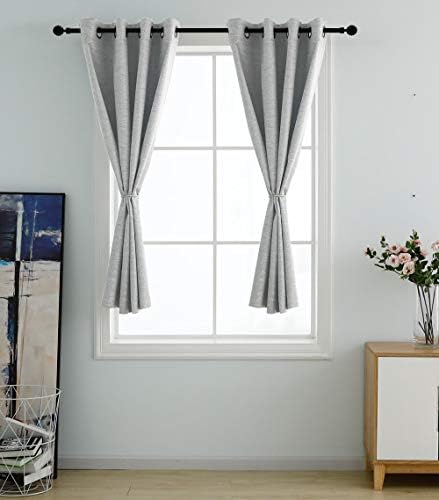 North Hills Double Tone Color Jacquard Textured Weave Curtains