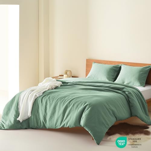 Comfort Spaces Mina Duvet Cover Set, King/Cal King, 3 Piece, Sage