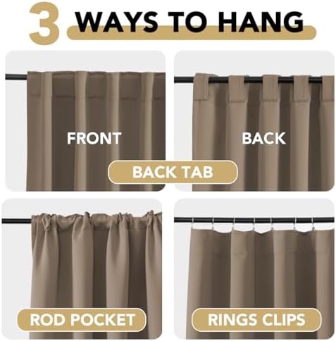 H.VERSAILTEX Blackout Curtains Thermal Insulated Window Treatment