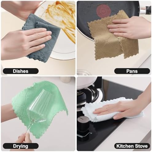 Homaxy 100% Cotton Waffle Weave Kitchen Dish Cloths