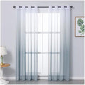 Beydodo Sheer Curtains 63 Inch Length 2 Panels Set, Living Room