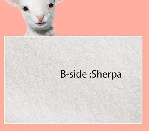 Sherpa Christmas Throw Blanket for Adults, Fleece Flannel Blankets