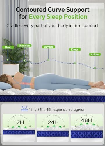BEDELITE Queen Mattress Topper, Pillow Top Mattress Pad Bed Cover