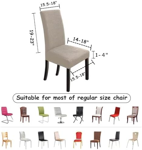 NORTHERN BROTHERS Strech Dining Chair Covers for Kitchen, 4 Pack