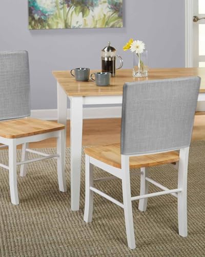 Gray Chair Back Covers Set of 6, Solid Grey Color Burlap Removable