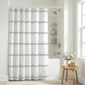Belora Home Grey and White Shower Curtain for Bathroom - 72x72 Inches