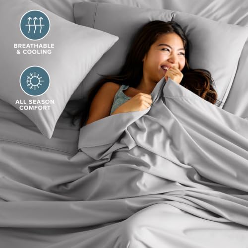 Bare Home Hotel Luxury Split King Sheet Set, Extra Soft, 7 Piece Set