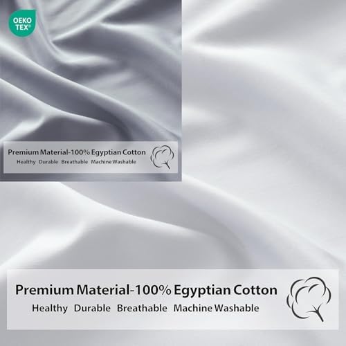 Two-Tone Pillow Cases Queen Size, 600 TC 100% Cotton Color-Block
