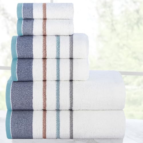 CASA COPENHAGEN White Bay 6Pcs 100% Egyptian Cotton Large Designer
