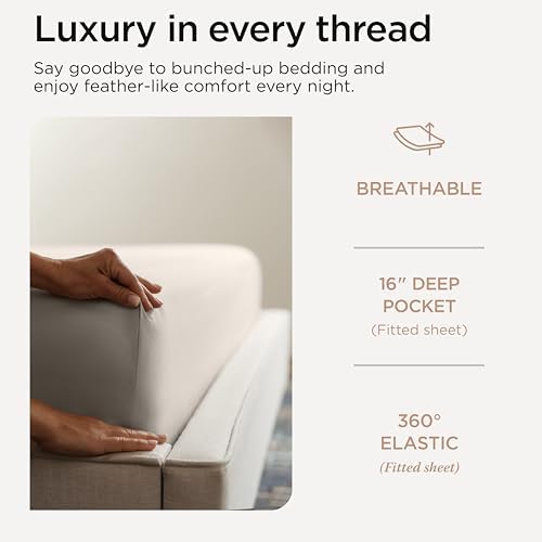 Threadmill 800 Thread Count Cotton Full Sheet Set, Sateen, Taupe