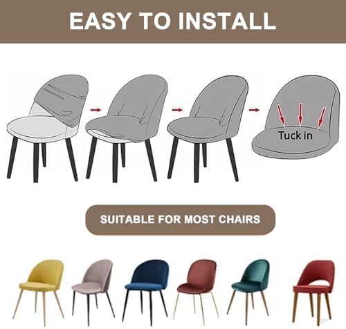 Dining Chair Cover Curved Back Dining Chair Covers Modern Chair