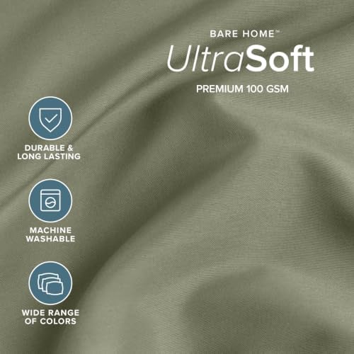 Bare Home Full Sheet Set - 1800 Ultra-Soft (Full, Sage)