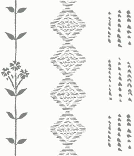 Light Gray Farmhouse Curtains for Bedroom Living Room,Grey and White