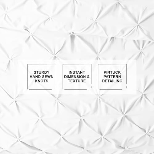 Kotton Culture 1 Pc Queen/Full Size Pinch Pleated - Pintuck Duvet