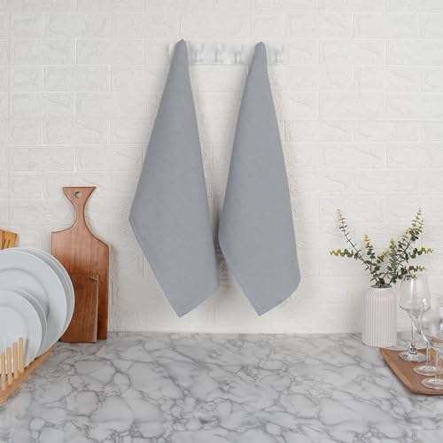 Blue Needles Cotton Kitchen Towels Waffle Weave Set of 4-15