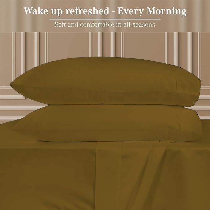 Luxury 4 Piece Premium Hotel Quality Smooth & Soft Bedding Sheet Set