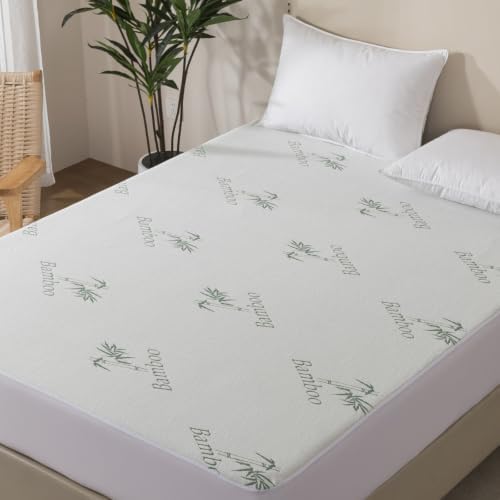 WhatsBedding Mattress Topper Cover Queen Size (Only Cover), Breathable