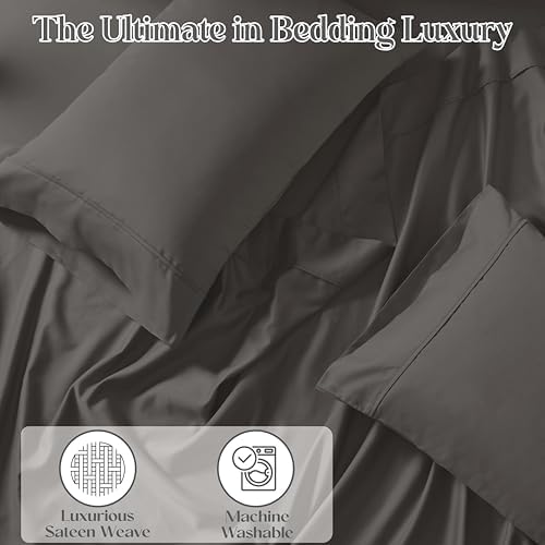 SUPERIOR 1400-1500 Thread Count Cotton Rich Sheet Set, Heavy Daily