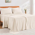 GOKOTTA 4 Piece Full Size Sheet Set - Soft, Breathable & Cozy - Light