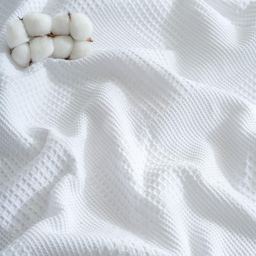 100% Turkish Cotton Blanket King Size Waffle Weave Blankets, Made in