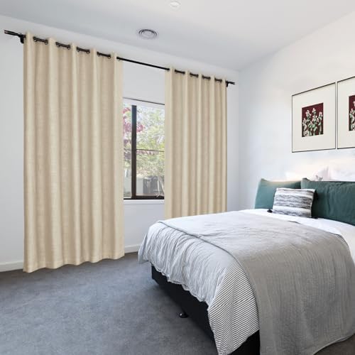 Frelement 120 Inches Extra Long 100% Blackout Curtain Panels for High