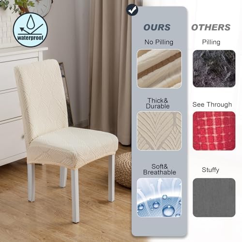 Waterproof Dining Chair Covers, Chair Covers for Dining Room, Stretch