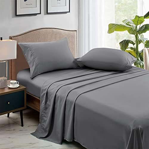 FreshCulture King Flat Sheets Only, Pack of 6, Soft Microfiber Bedding