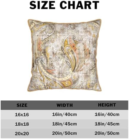 Paisley Floral Velvet Pillow Covers Set of 2 20x20 Inch Vintage White