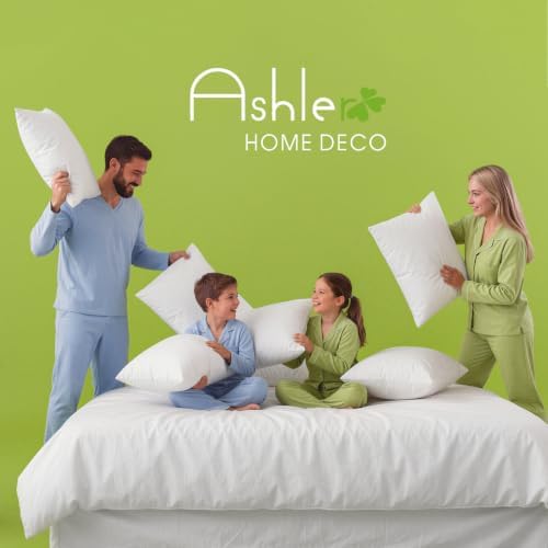 Ashler 18 x 18 Pillow Inserts with 100% Cotton Cover, Set of 2