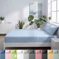 Cooling Bed Sheet Set - Breathable Fitted Sheet & Pillowcase for Hot