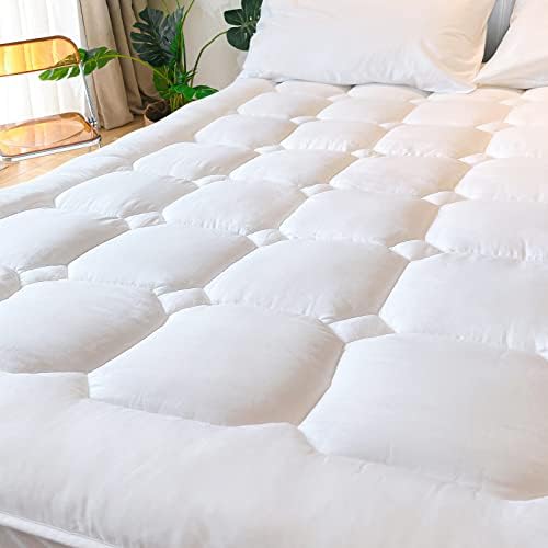 UNILIBRA Queen Size Mattress Pad Cooling Rayon from Bamboo, Quilted