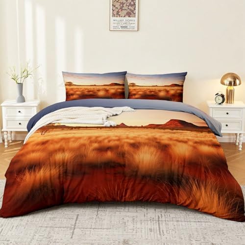 Printed Duvet Cover Set King - Grey Ultra Soft Quilt Cover Set