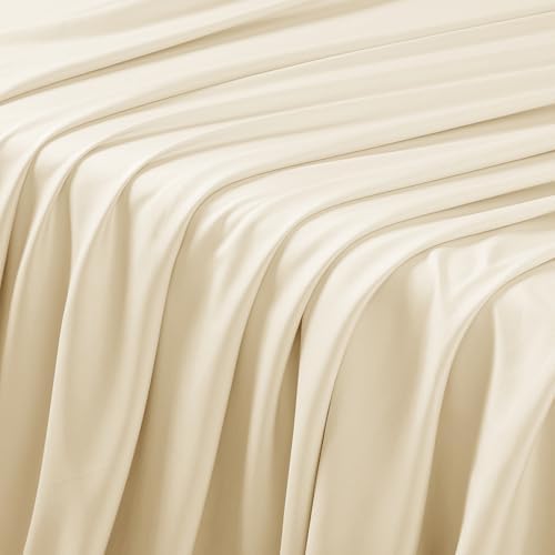 Manyshofu Beige Split Head King Sheet Sets, 4 Piece Adjustable King