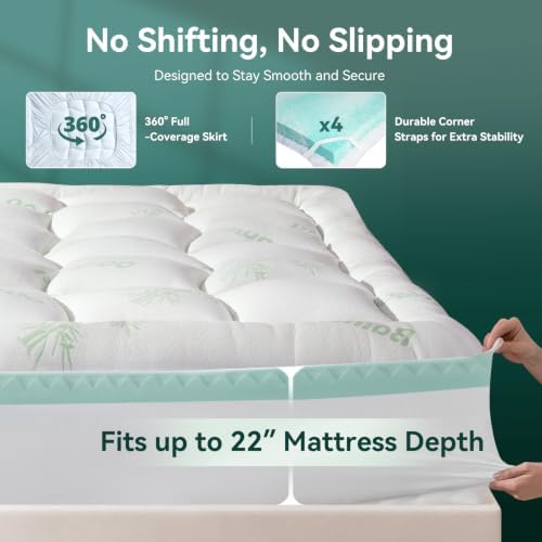 4-Inch Dual-Layer Bamboo Viscose Cooling Memory Foam Queen Mattress