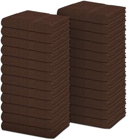 Pearl Linens Pack of 24 100% Cotton Hand Towels, Salon Towels for Spa