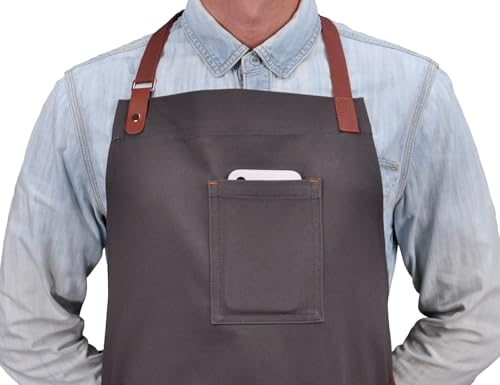 Cooking Kitchen Apron with Pockets for Men Women