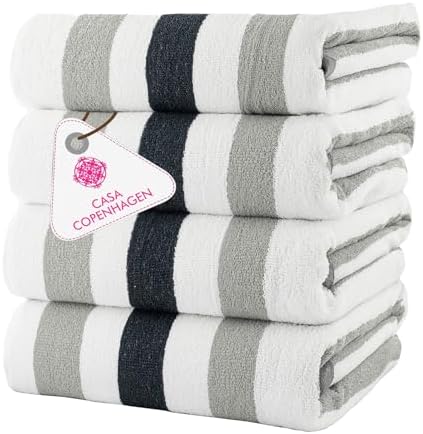 CASA COPENHAGEN Monaco Beach Towels Designed in Denmark Rough and
