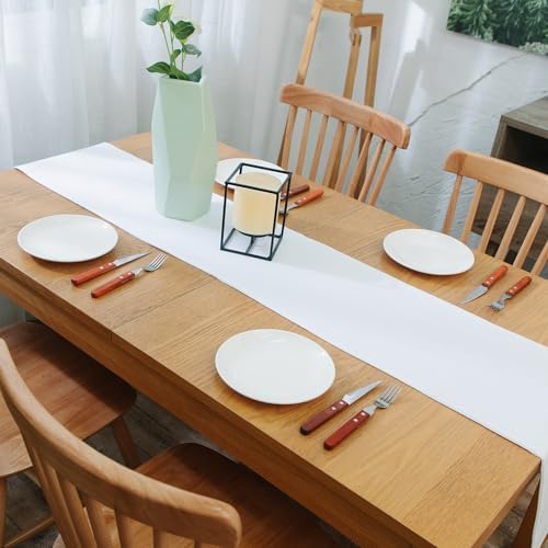 Dinning Table Runner Cloth 12 x 120 Inches Farmhouse Kitchen Coffee