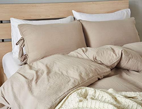 Egyptian Quality Vibrant Stone Washed Microfiber Taupe Duvet Cover