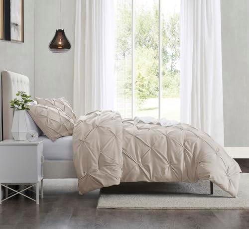 Nestl Twin Duvet Cover Set Linen - Soft Double Brushed Duvet Set with