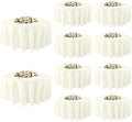 10 Pack Round Table Cloth 90 Inch, Round Tablecloth, Washable