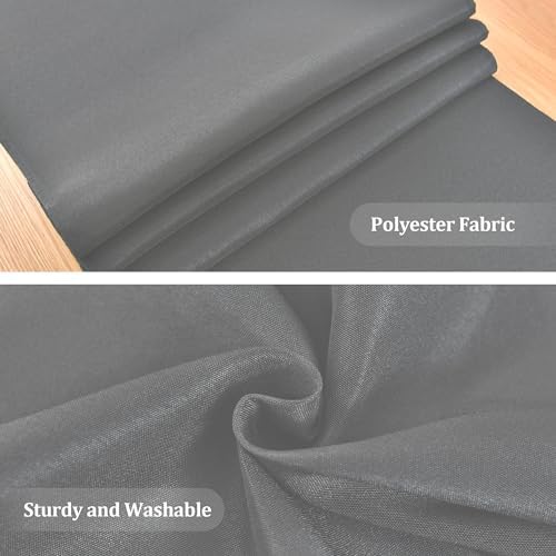 Wolkemer Farmhouse Grey Table Runner Dining Table Runners 48 Inches