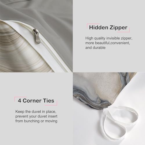Printed Pattern Duvet Cover Set Microfiber Comforter Cover Minimalist