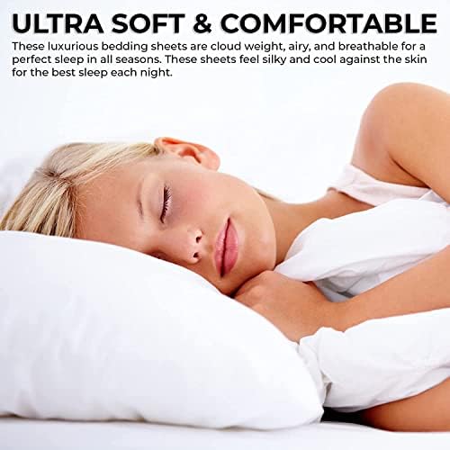 Tribeca Living Queen Flat Sheet, Soft Egyptian Cotton Sateen Solid