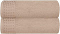 GLAMBURG 100% Cotton 2 Pack Oversized Bath Towel Set 28x55 Inches